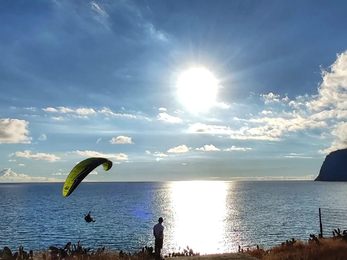 Flying at centromar at sunset praia formosa