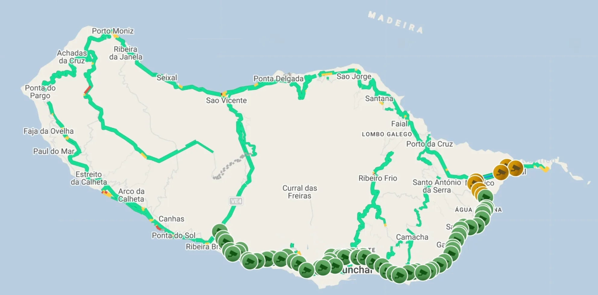 Madeira Freeway Map
