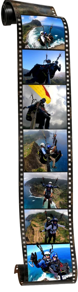 Flying film strip - Moments beyond time
